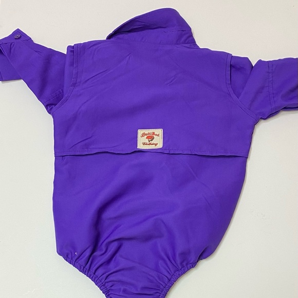 Bull Red Outdoor Fishing Infant One Piece Vented Body Suit Unisex Purple 24M - Picture 2 of 4